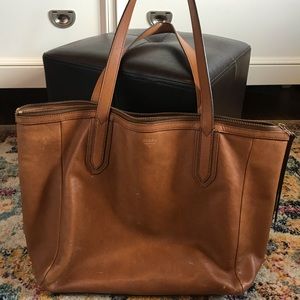 FOSSIL brown tote/ purse